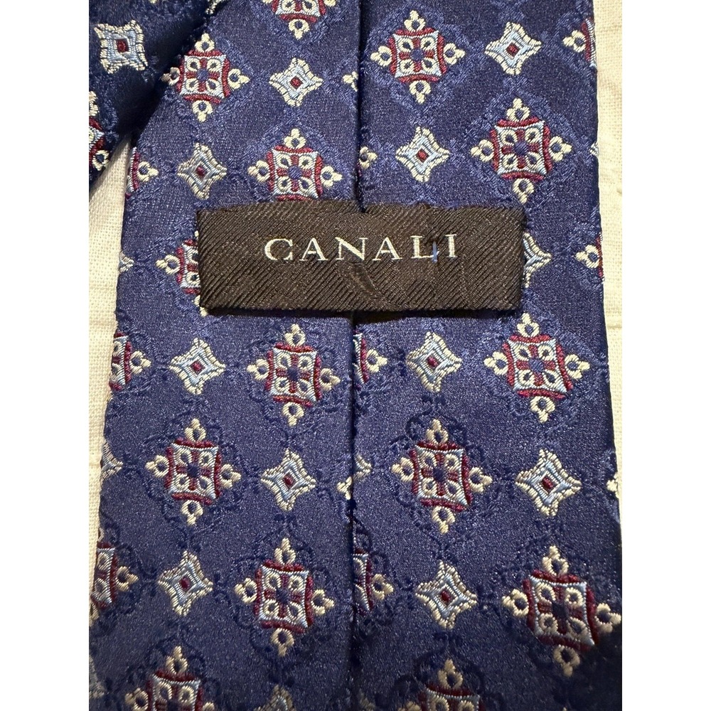 Pair of Canali Silk Ties Made In Italy - Picture 5 of 10